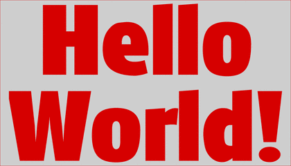 第一篇日记，当然是Hello World!